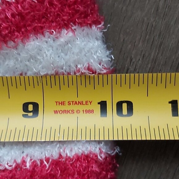 Red/White Stripe Christmas Santa Wearing Glasses Turtleneck Sweater - Size XL - Picture 3 of 4